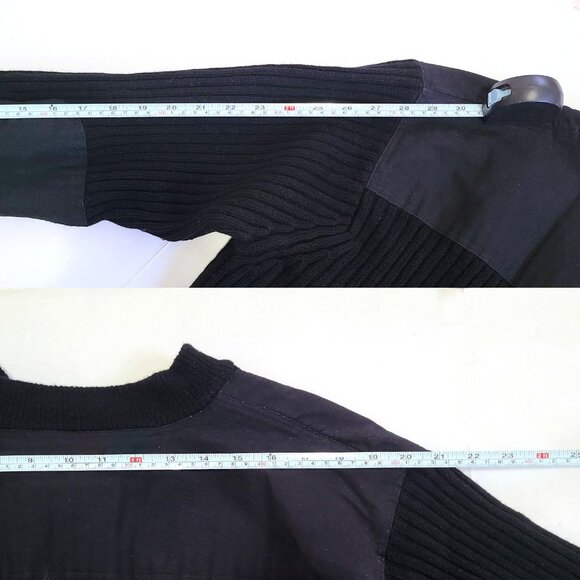 LL Bean Commando Sweater Henley 100% Merino Wool Mens XL Reg Army Hunting - Picture 10 of 10